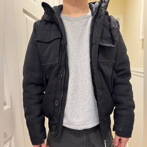 G-Star insulated wind and water proof Black Jacket